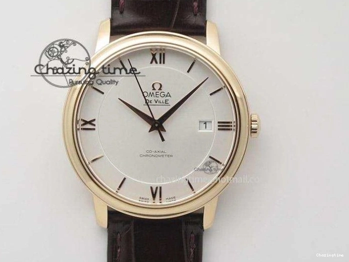 0107 Casual De Ville SS DIWF 1:1 Best Edition White Dial RG Markers on SS Bracelet MIYOTA 7847